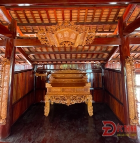 Thi Công Trọn Bộ Phòng Thờ Gỗ Đỏ – Công Trình Anh Huy Long Hải – TP.HCM