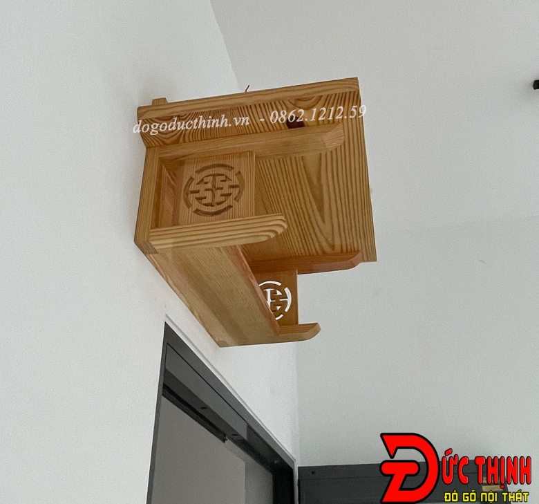 Bàn thờ Quan Âm gỗ thông mẫu BT401
