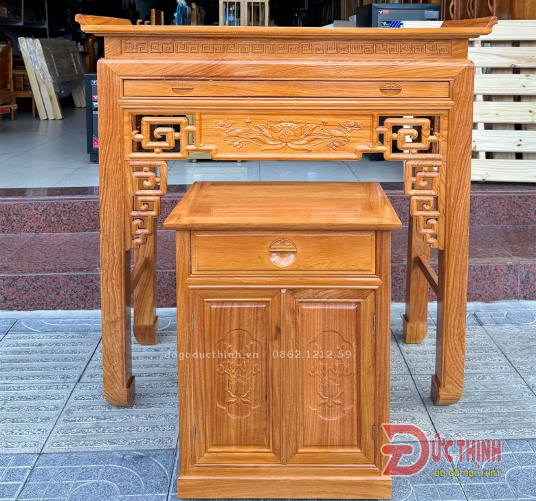 ÁN GIAN THỜ GỖ ĐỎ 127 - TỦ GẦM