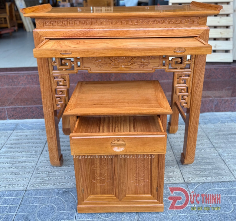 ÁN GIAN THỜ GỖ ĐỎ 127 - TỦ GẦM