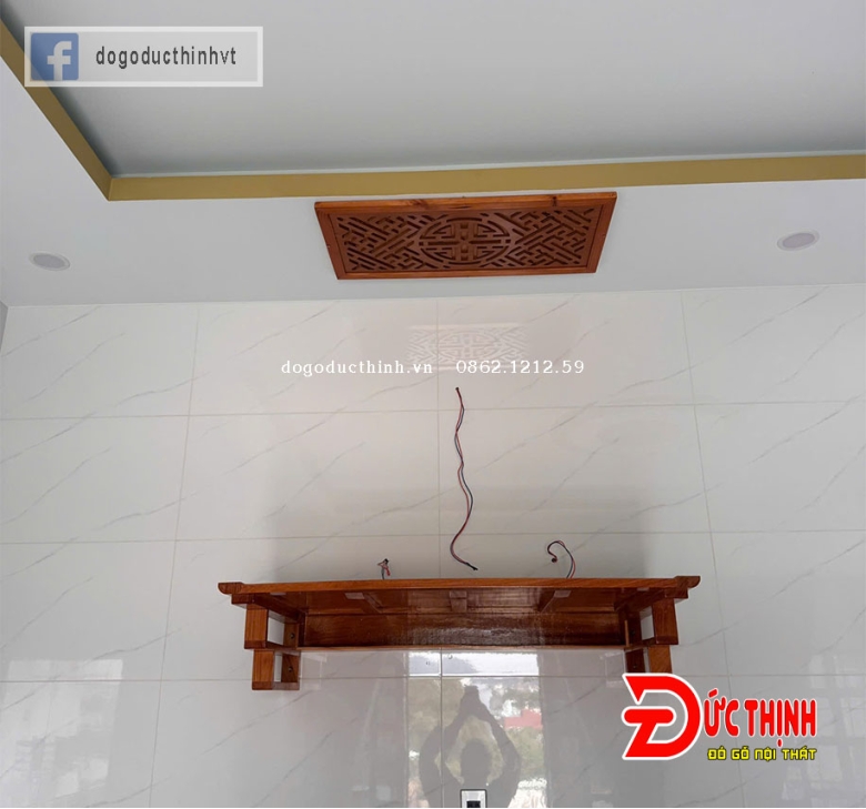 Án Gian thờ gỗ đỏ 175 - nhất cấp - NGŨ PHÚC