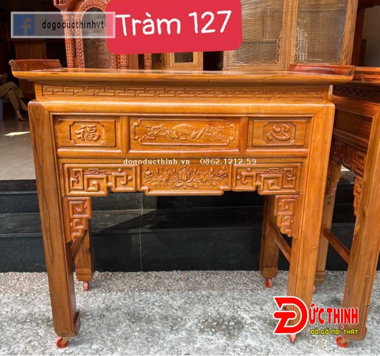 Án Gian thờ gỗ tràm 127- nhất cấp