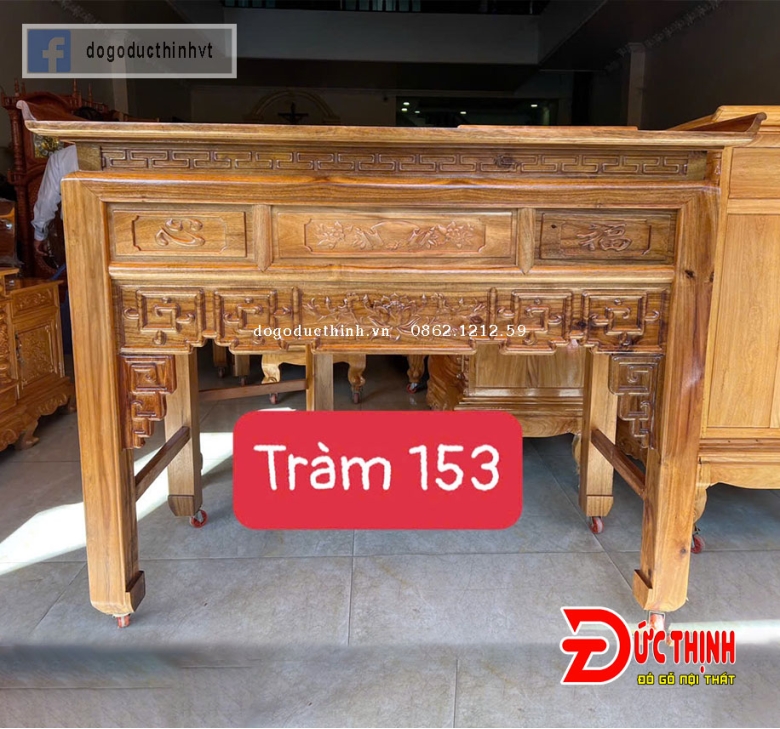 Án Gian thờ gỗ tràm 153- nhất cấp 