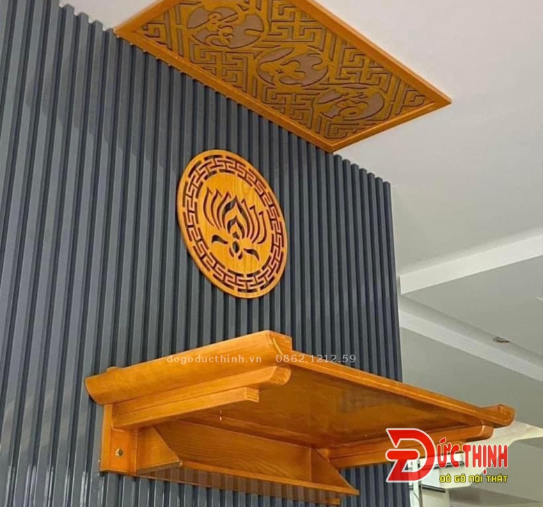 Bàn thờ quan âm gỗ thông mẫu BT406