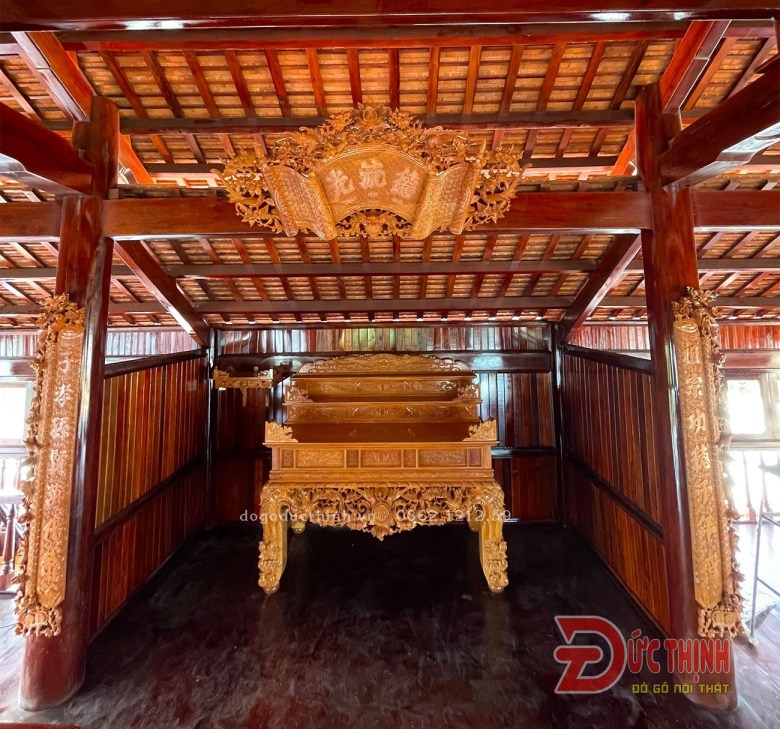 Trọn bộ phòng thờ gỗ đỏ cao cấp