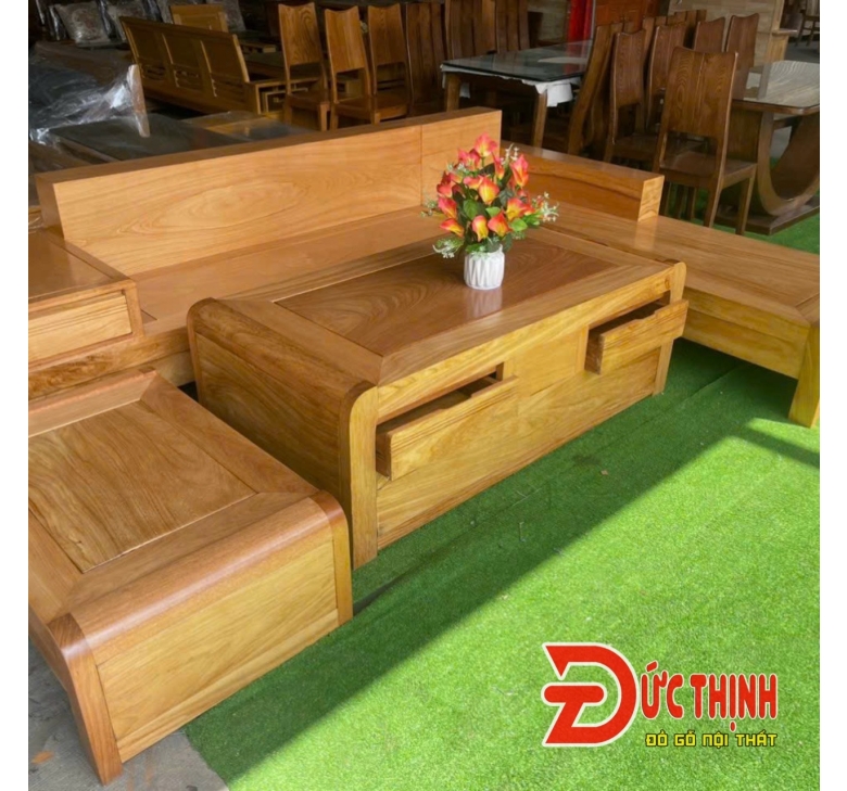 SOFA GỖ ĐỎ - GÓC CHỮ L 