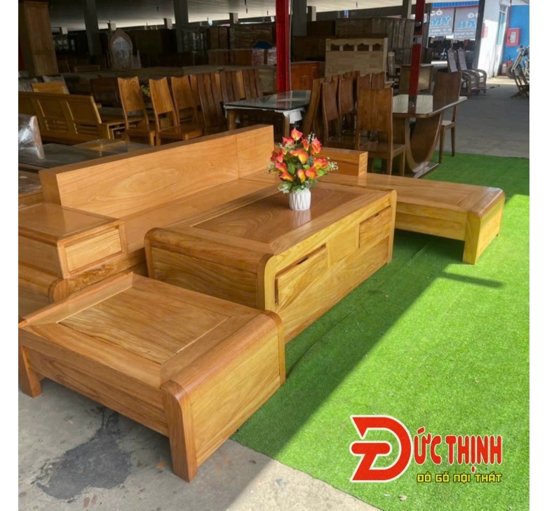 SOFA GỖ ĐỎ - GÓC CHỮ L 