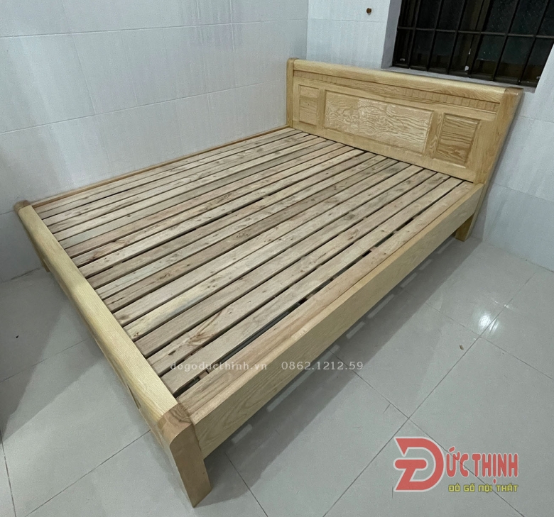 Giường gỗ sồi - Giường ngủ giá rẻ - giá sỉ