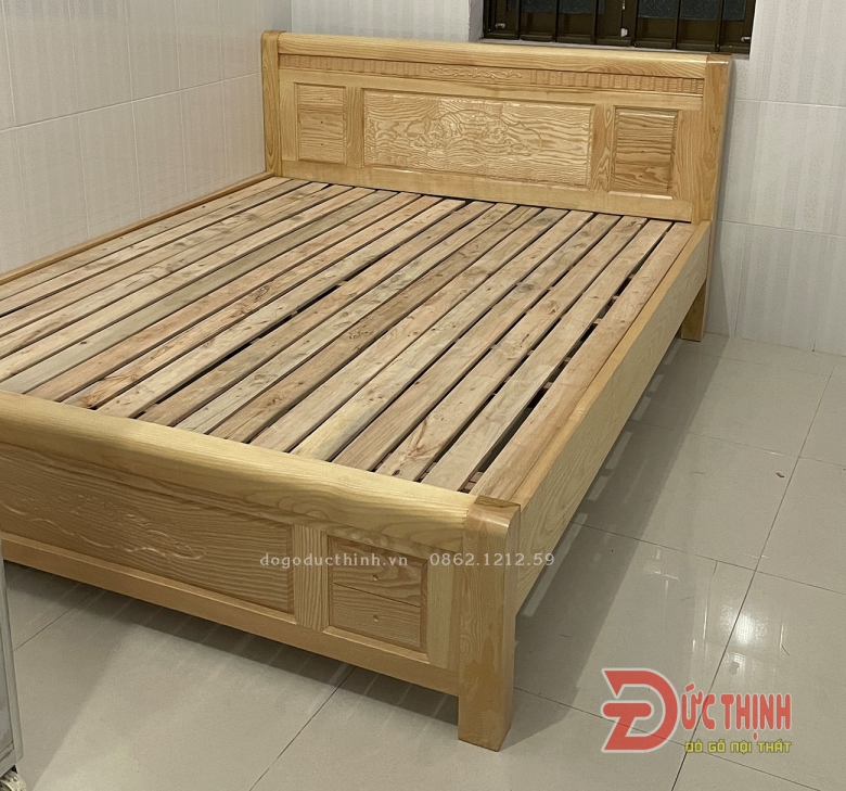 Giường gỗ sồi - Giường ngủ giá rẻ - giá sỉ