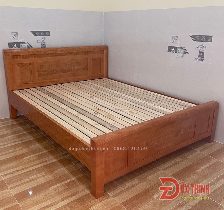 Giường gỗ sồi - Giường ngủ giá rẻ - giá sỉ