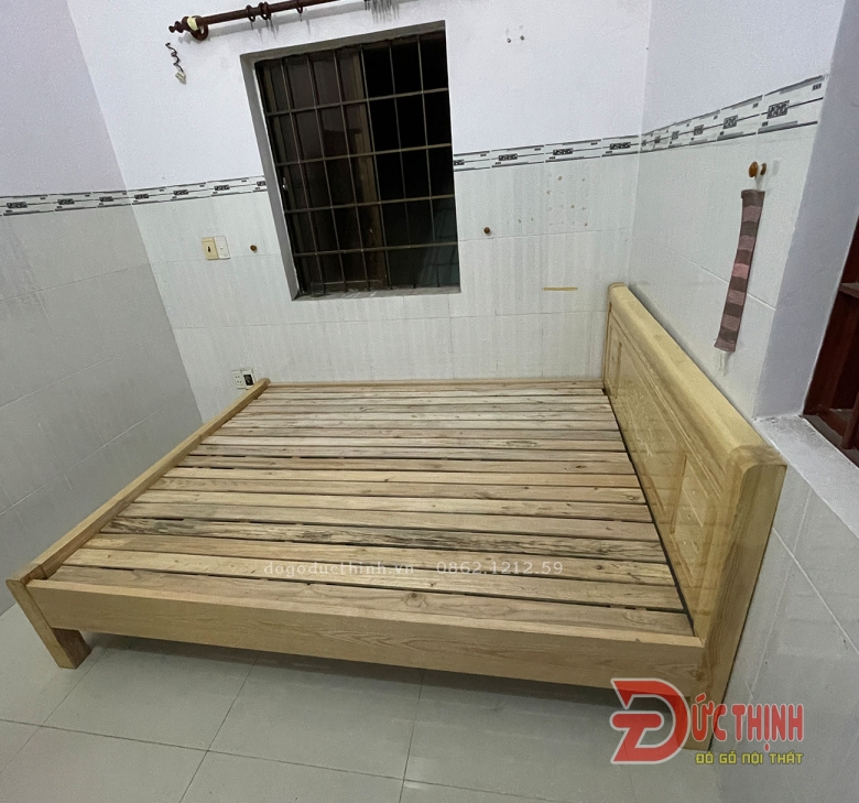 Giường gỗ sồi - Giường ngủ giá rẻ - giá sỉ