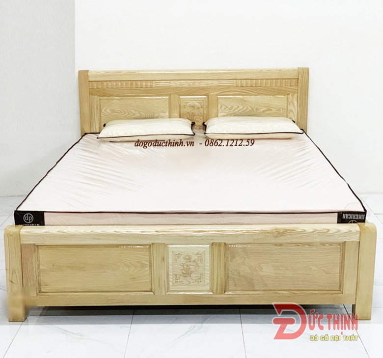 Giường gỗ sồi - Giường ngủ giá rẻ - giá sỉ
