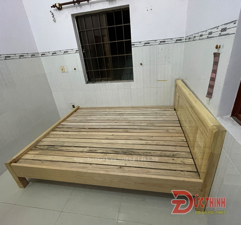 Giường gỗ sồi - Giường ngủ giá rẻ - giá sỉ