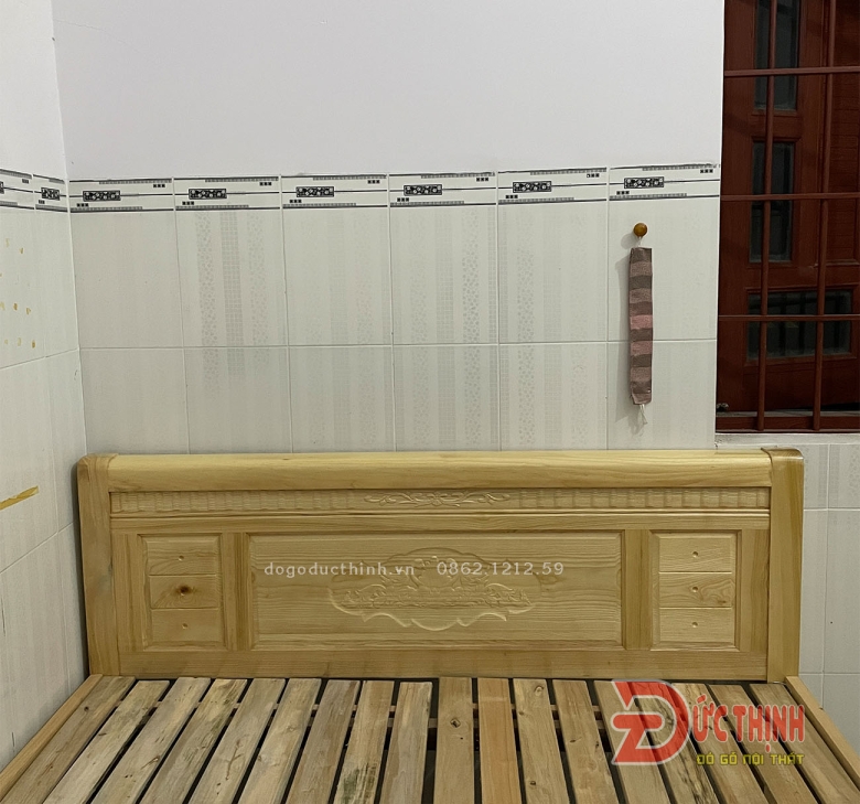 Giường gỗ sồi - Giường ngủ giá rẻ - giá sỉ