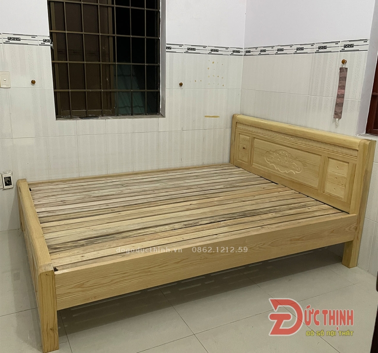 Giường gỗ sồi - Giường ngủ giá rẻ - giá sỉ