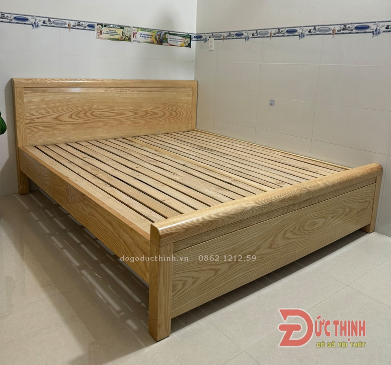 Giường gỗ sồi - Giường ngủ giá rẻ - giá sỉ