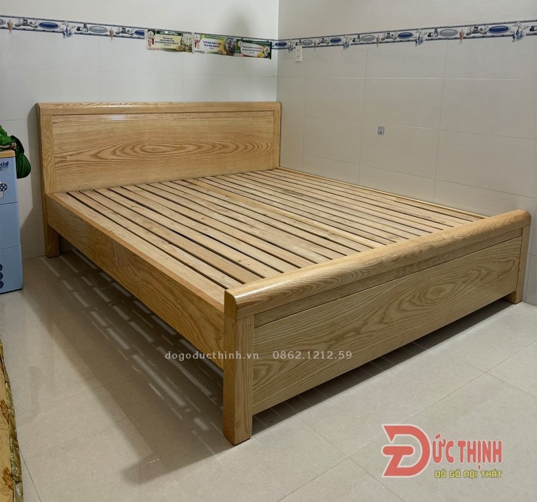 Giường gỗ sồi - Giường ngủ giá rẻ - giá sỉ