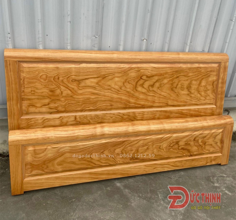 GIƯỜNG NGỦ GỖ ĐỎ CÓ NGĂN KÉO, VẠT PHẢN