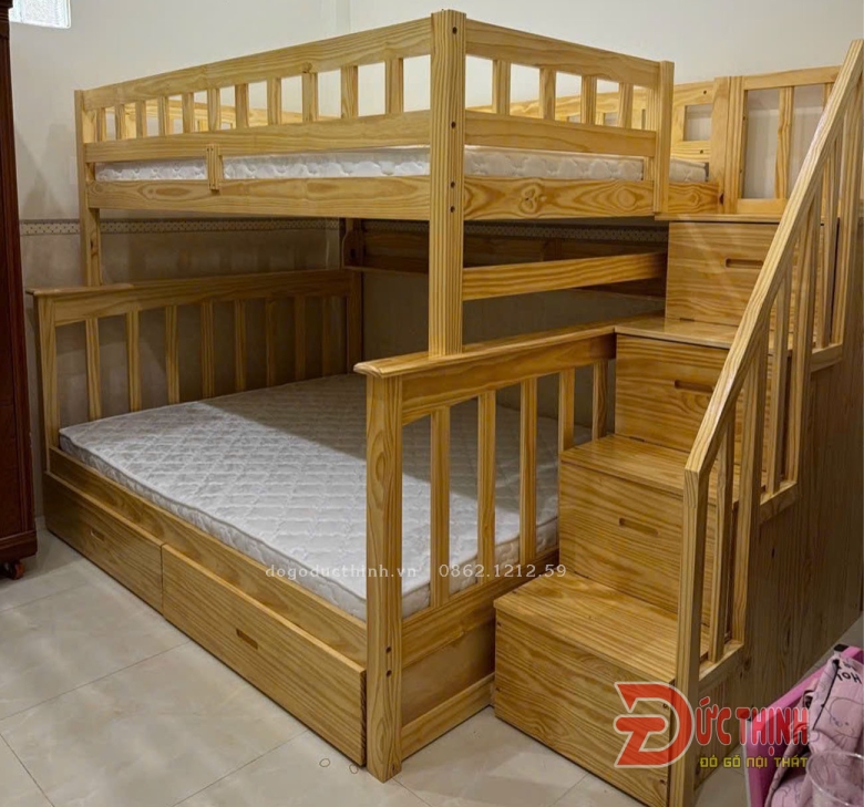 Giường Tầng Cao Cấp LUX mẫu BS USA 1M2/1M4