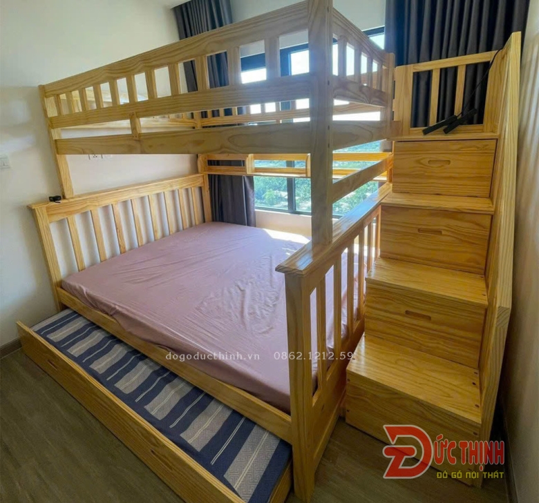 Giường Tầng Cao Cấp LUX mẫu BS USA 1M2/1M4