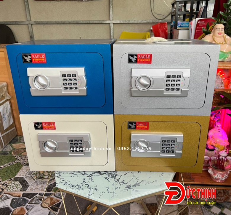 Két sắt mini khóa điện tử, chìa cơ || Chống cháy