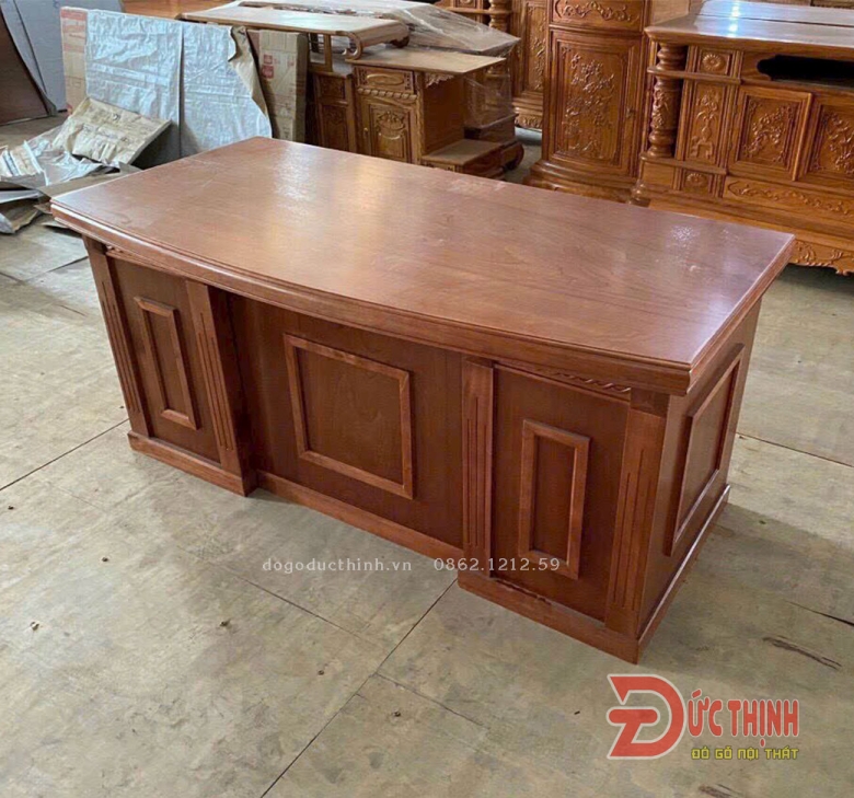 Bàn làm việc - bàn giám đốc gỗ xoan đào