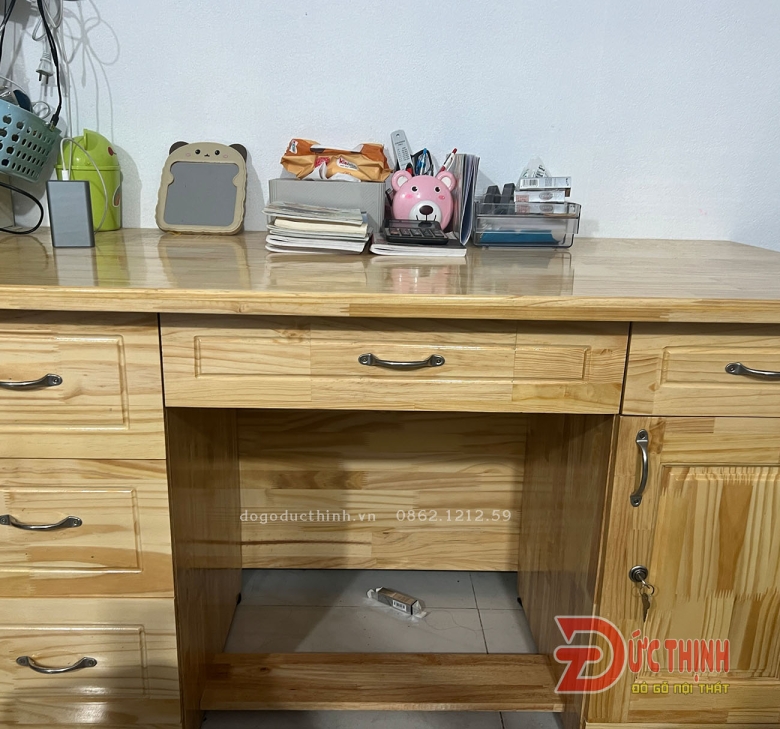 Bàn làm việc thông ghép - 140