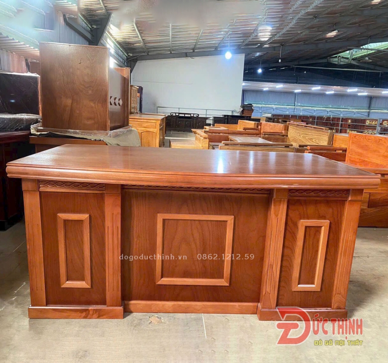 Bàn làm việc - bàn giám đốc gỗ xoan đào