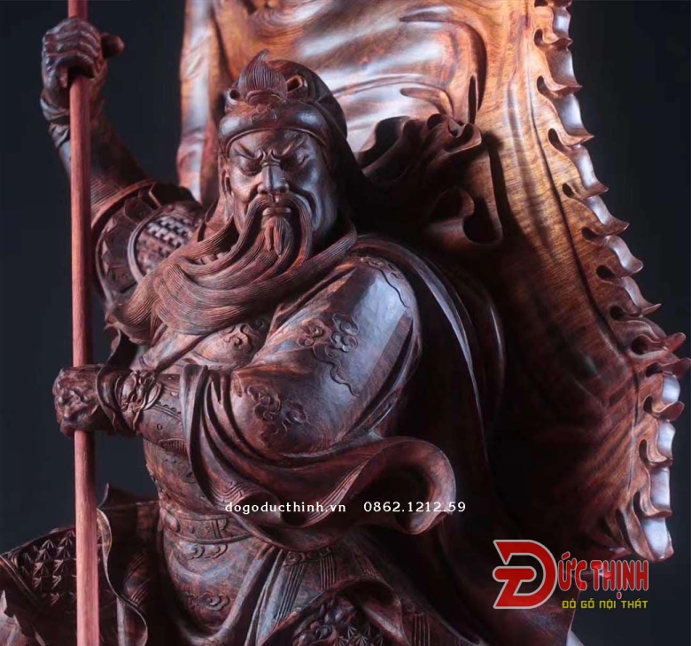 Tượng gỗ: QUAN VŨ PHÁT ĐAO