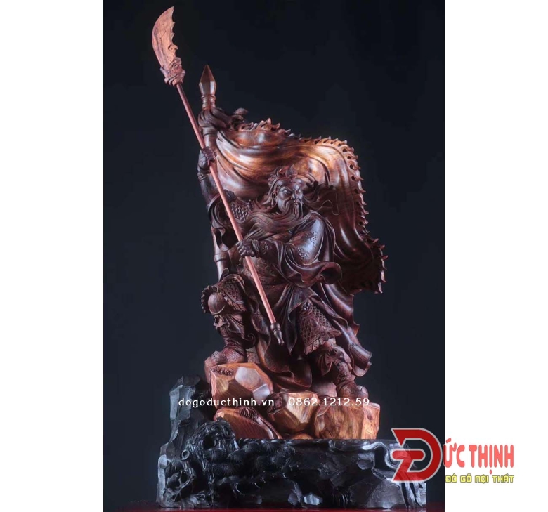 Tượng gỗ: QUAN VŨ PHÁT ĐAO