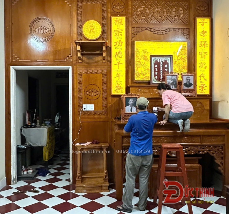 Mẫu phòng thờ 55 - Xu hướng nội thất phòng thờ 2025