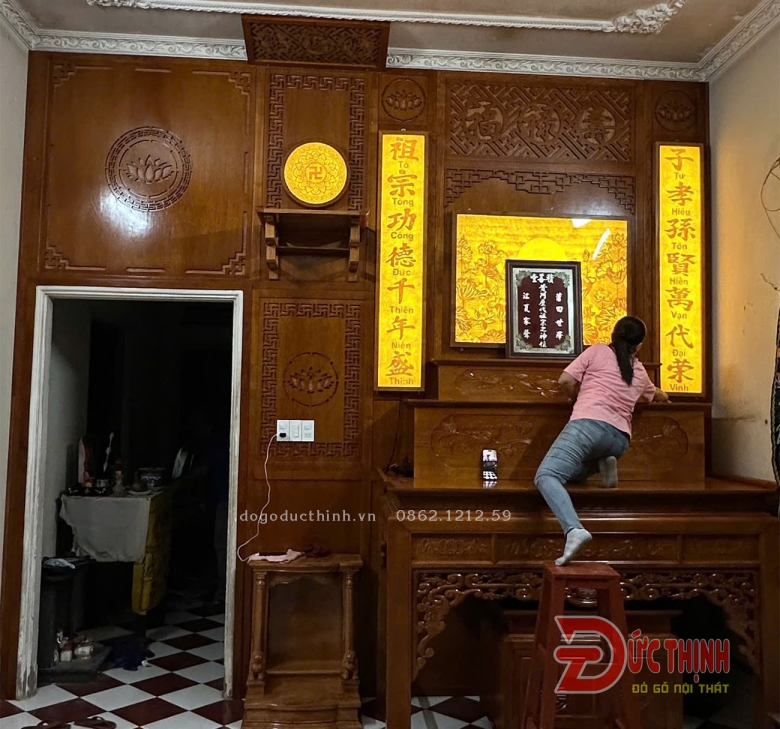 Mẫu phòng thờ 55 - Xu hướng nội thất phòng thờ 2025