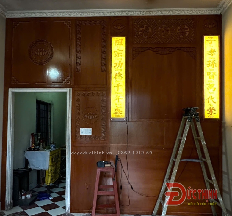 Mẫu phòng thờ 55 - Xu hướng nội thất phòng thờ 2025