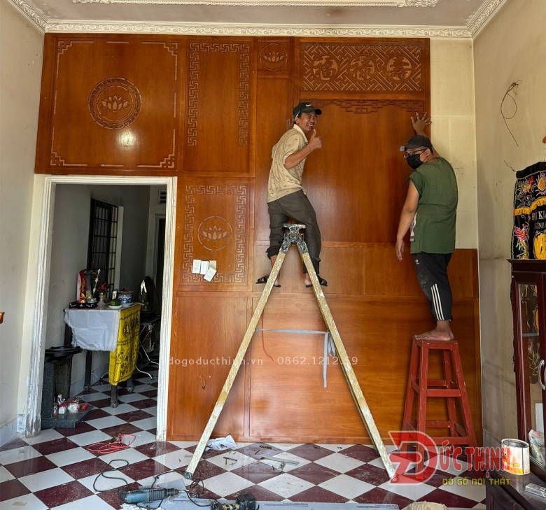 Mẫu phòng thờ 55 - Xu hướng nội thất phòng thờ 2025