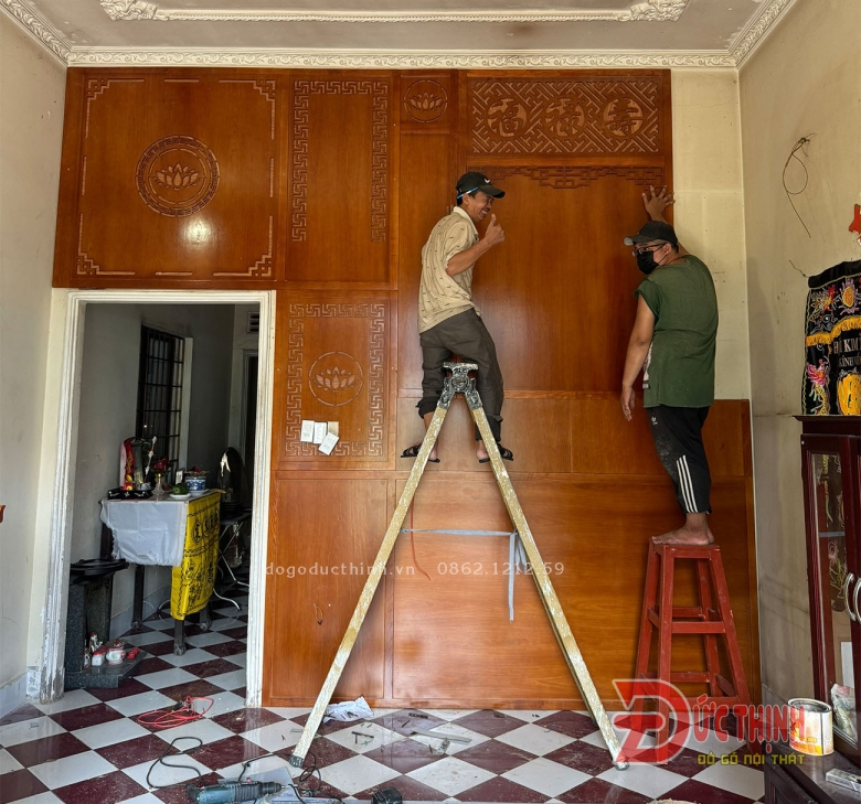 Mẫu phòng thờ 55 - Xu hướng nội thất phòng thờ 2025