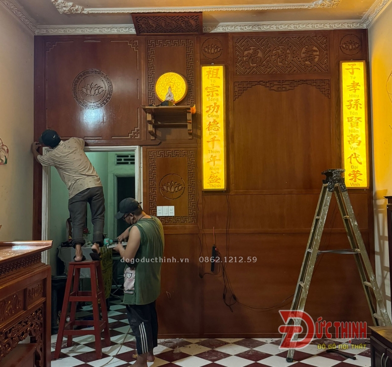 Mẫu phòng thờ 55 - Xu hướng nội thất phòng thờ 2025