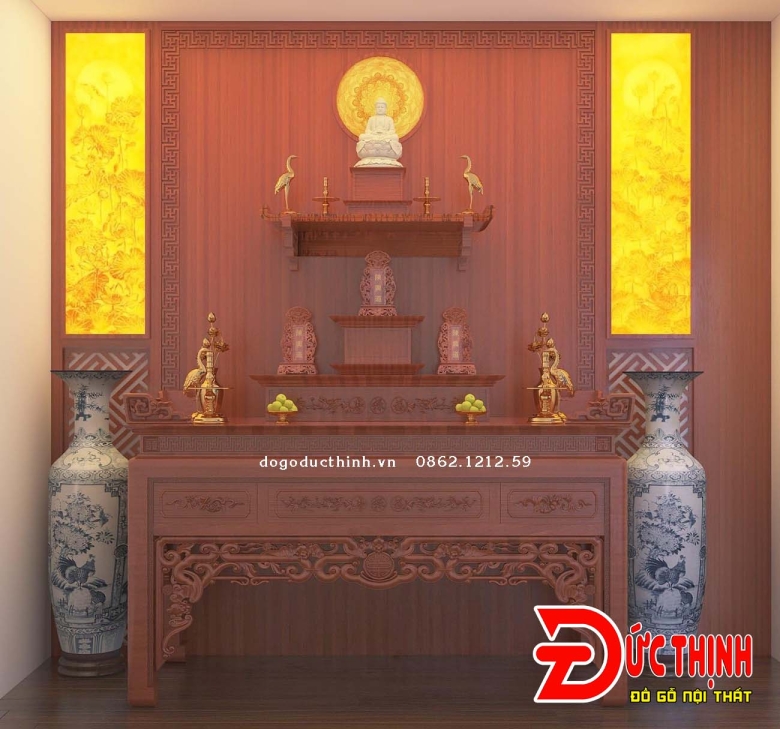 Bảng giá thi công vách CNC phòng thờ 2025
