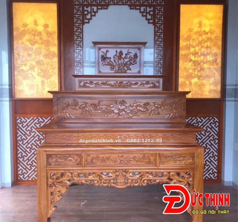 Bảng giá thi công vách CNC phòng thờ 2025
