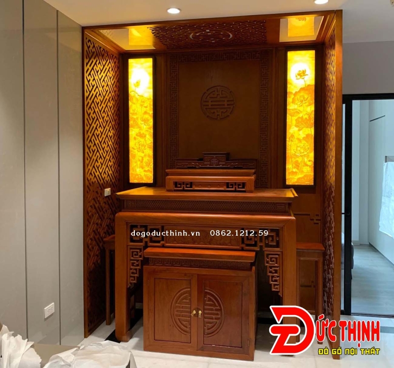Bảng giá thi công vách CNC phòng thờ 2025