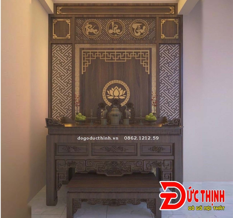 Bảng giá thi công vách CNC phòng thờ 2025