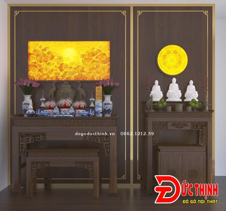Bảng giá thi công vách CNC phòng thờ 2025
