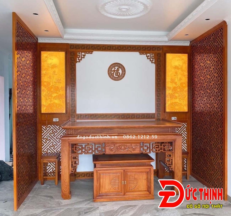 Bảng giá thi công vách CNC phòng thờ 2025