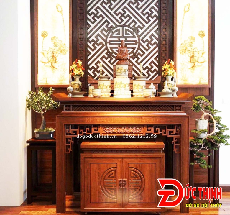 Bảng giá thi công vách CNC phòng thờ 2025
