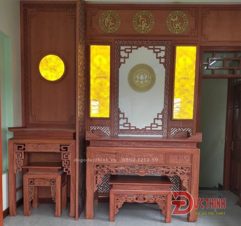 Bảng giá thi công vách CNC phòng thờ 2025
