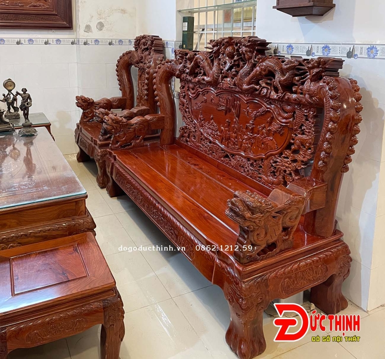 Salon Hương Huyết - Rồng Bát Tiên - Cột 17 -  Tay Nghê - 10 món (mẫu 2)