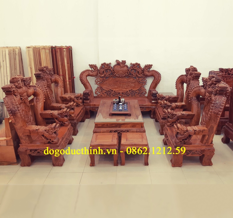 Salon Hương Vân - Rồng Bát Tiên - Cột 20 - tay Nghê - 10 món