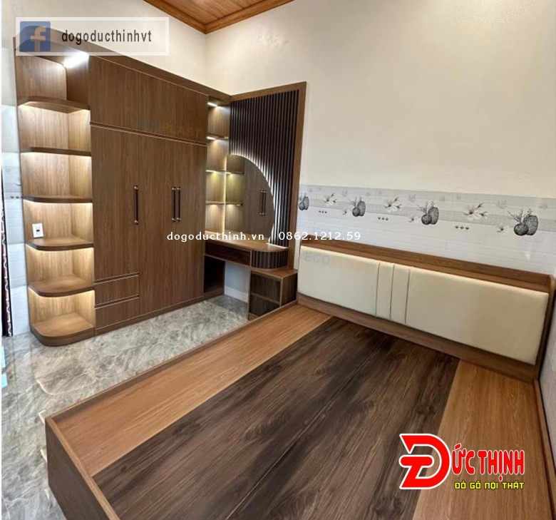 Mẫu tủ quần áo MDF thiết kế theo yêu cầu