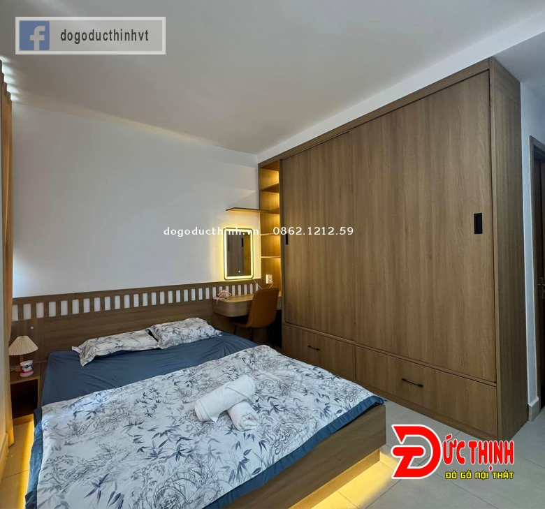 Mẫu tủ quần áo MDF thiết kế theo yêu cầu