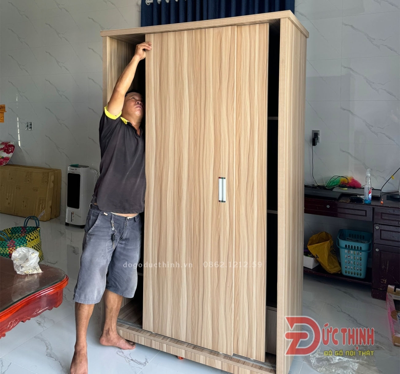 Tủ quần áo gỗ MDF cánh trượt (cánh lùa)