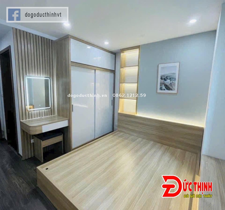 Mẫu tủ quần áo MDF thiết kế theo yêu cầu